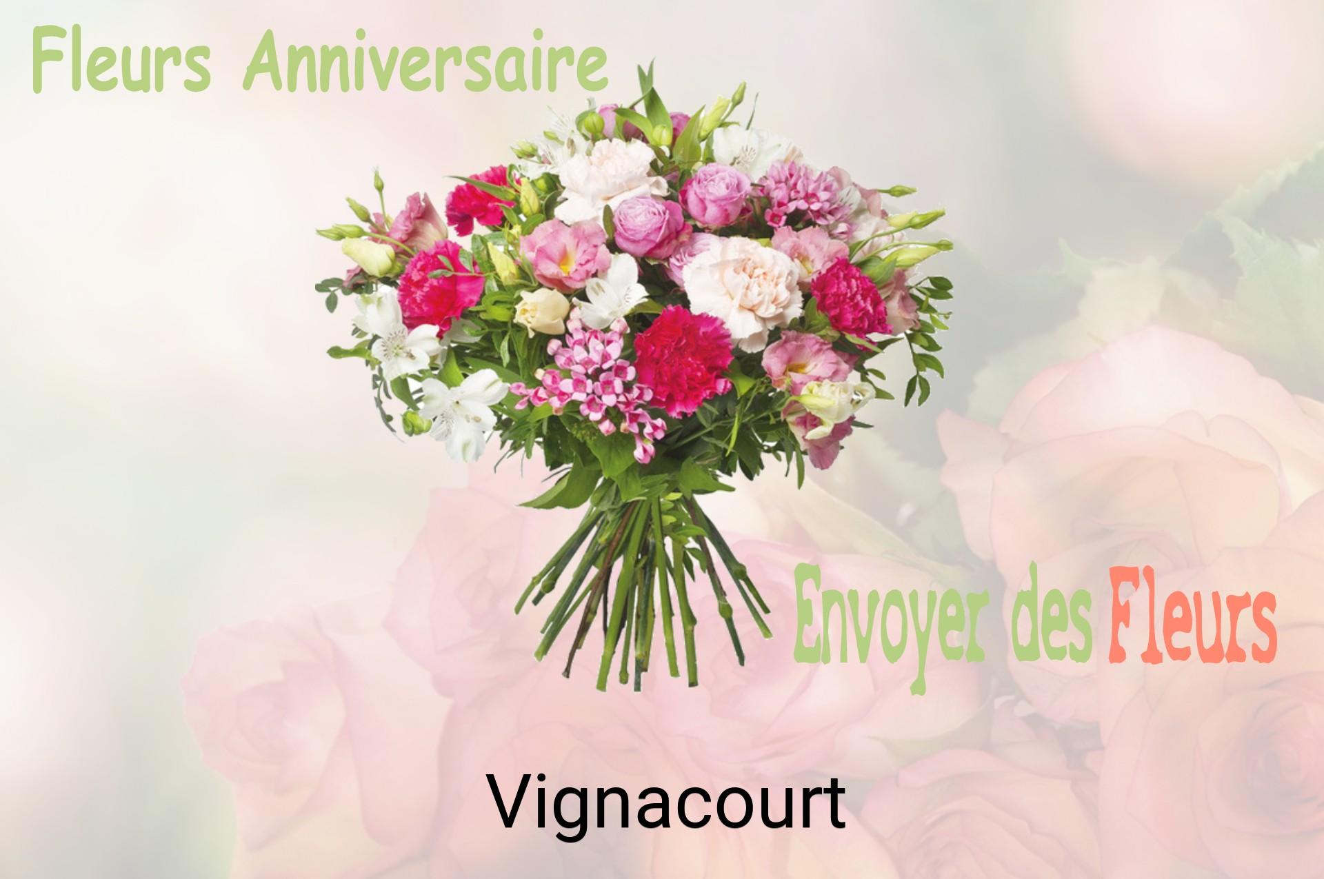 Bouquet de fleurs d’anniversaire livré à Vignacourt